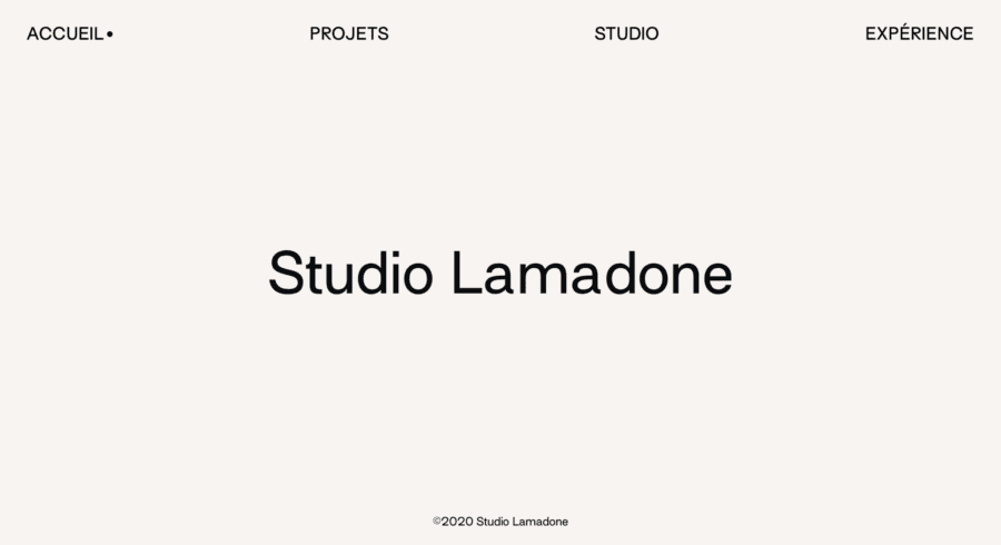 Studio Lamadone website