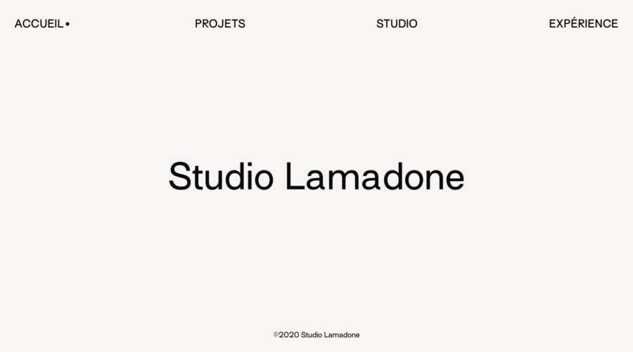 Studio Lamadone website