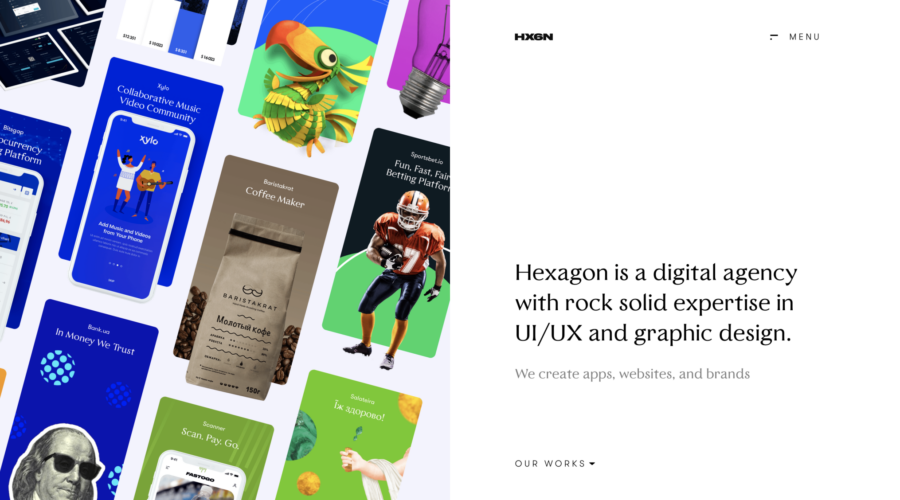 Hexagon Agency website