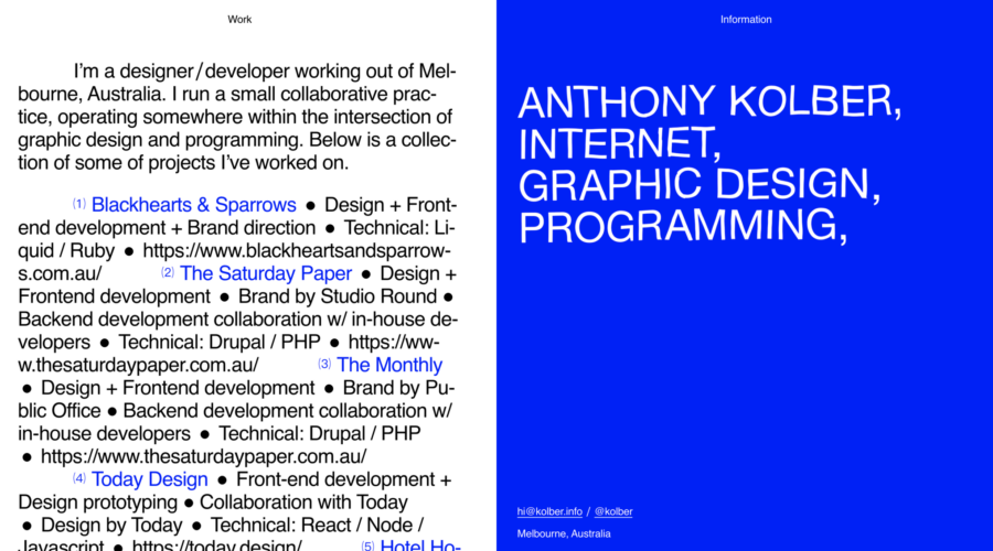 Anthony Kolber website