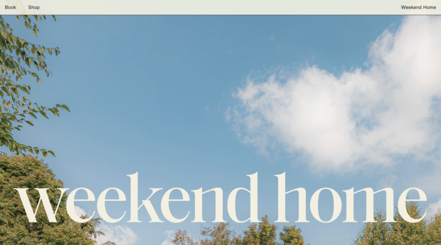 Weekend Home website