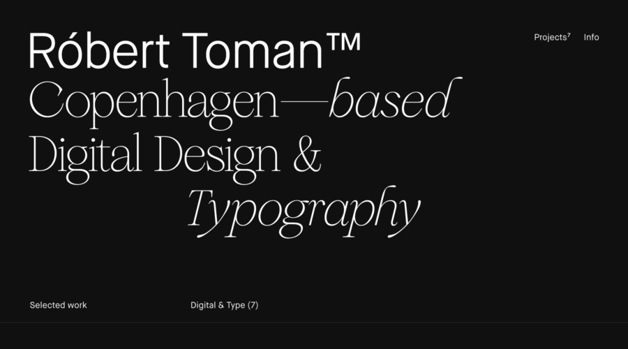 Róbert Toman website