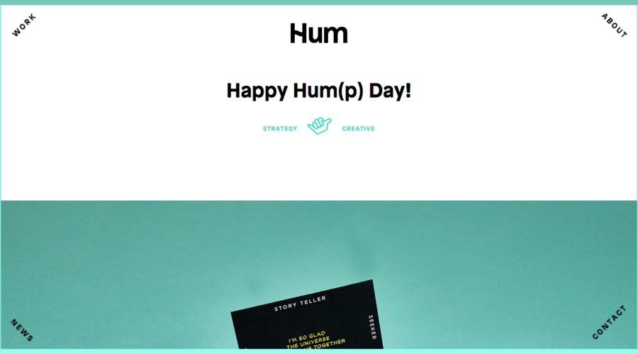 Hum Creative website