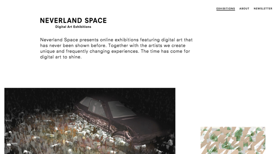 Neverland Space website