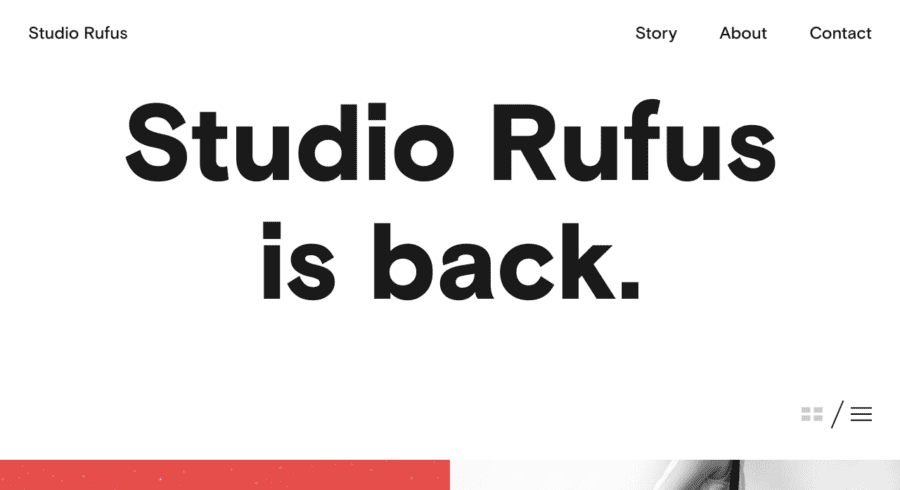 Studio Rufus website