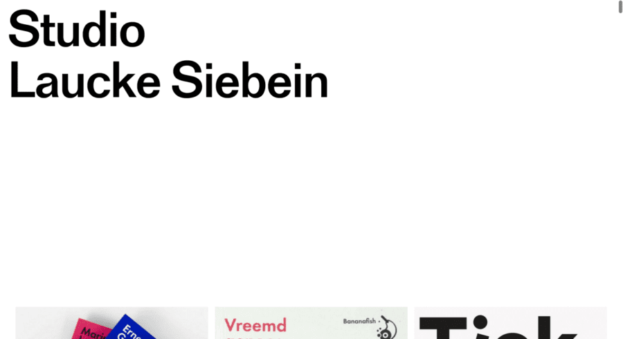 Studio Laucke Siebein website