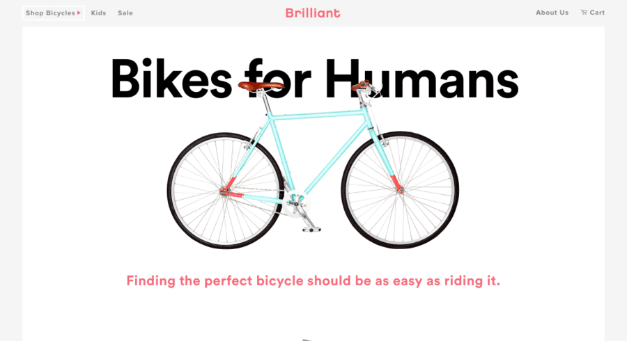 Brilliant Bicycles website