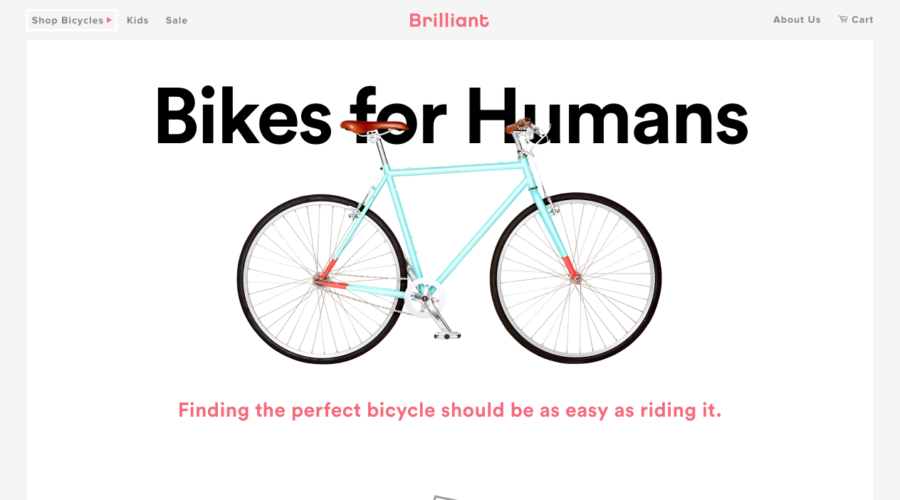 Brilliant Bicycles website