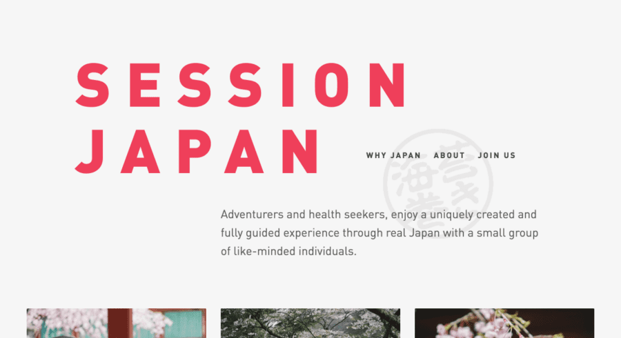 Session Japan website