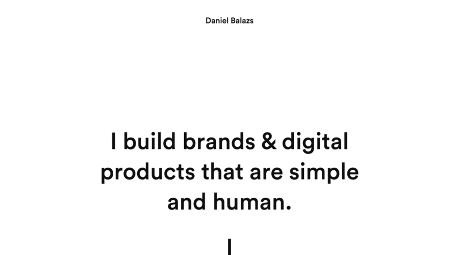 Daniel Balazs website