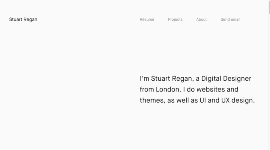 Stuart Regan website