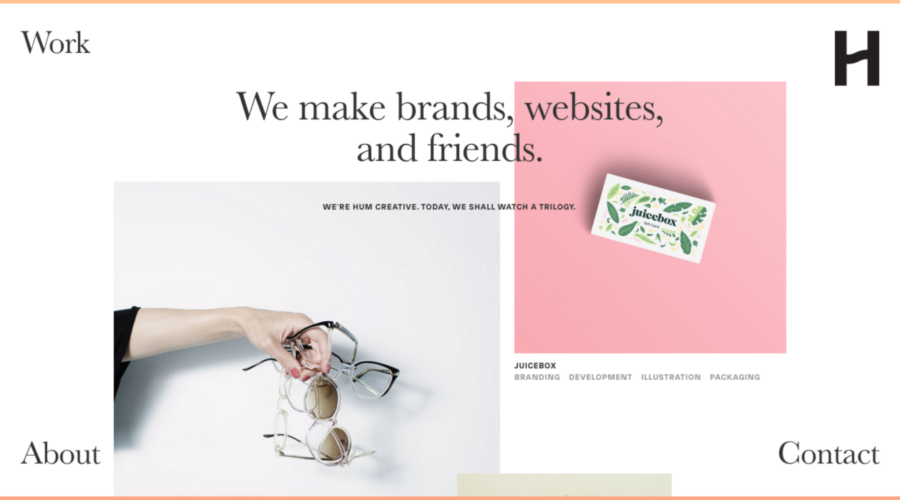 Hum Creative website