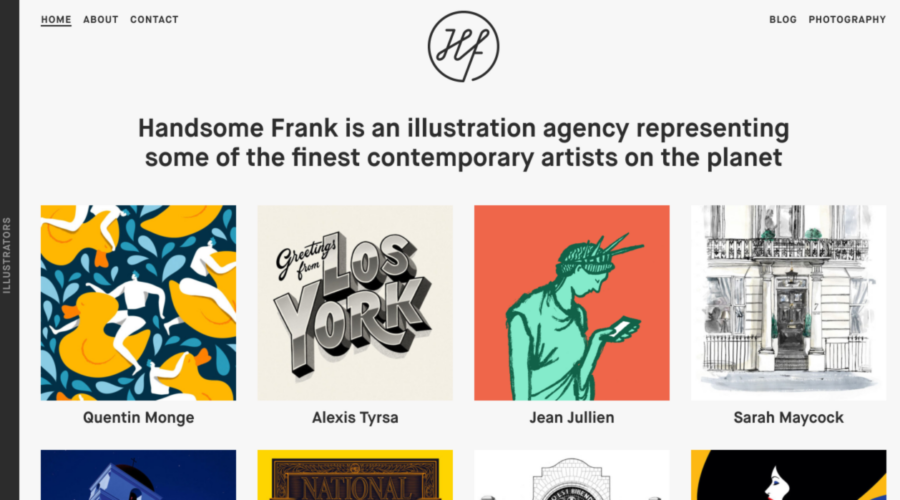 Handsome Frank website