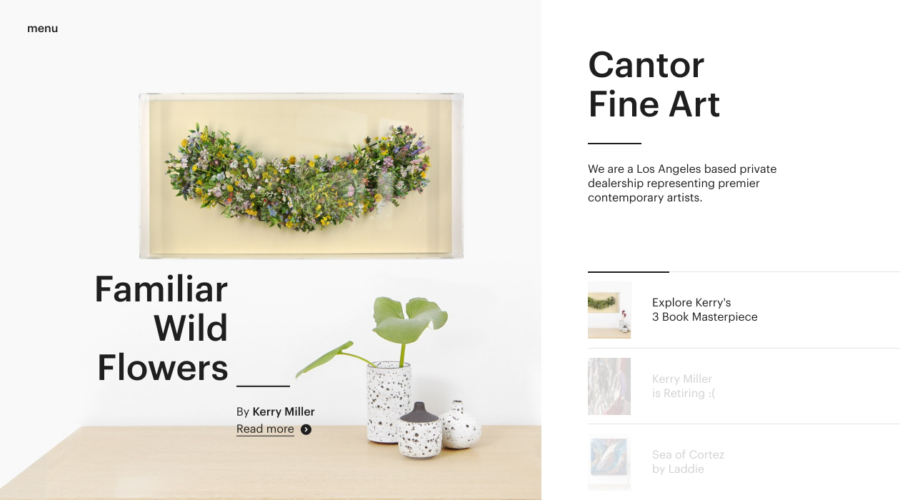 Cantor Fine Art website