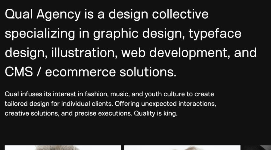 Qual Agency website