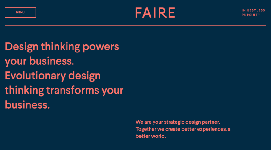 Faire Design website