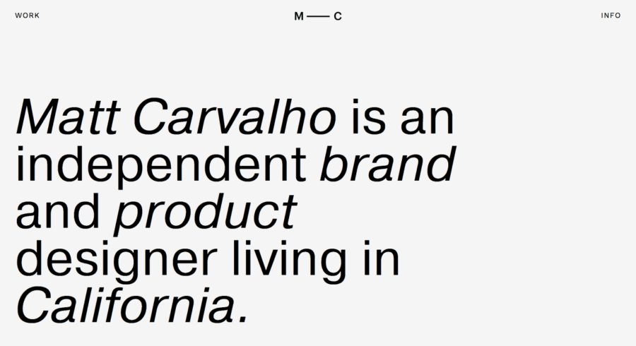 Matt Carvalho website