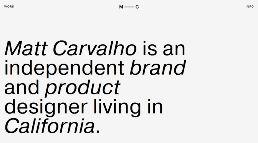 Matt Carvalho website