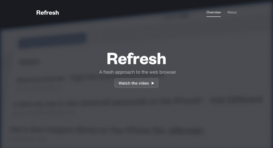 Refresh website