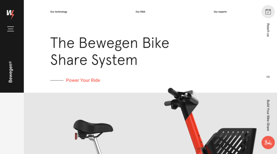 The Bewegen Bike Share System website