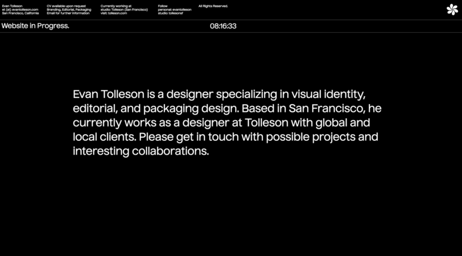 Evan Tolleson website