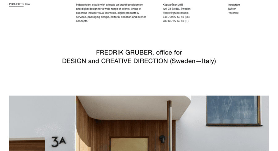 Fredrik Gruber website