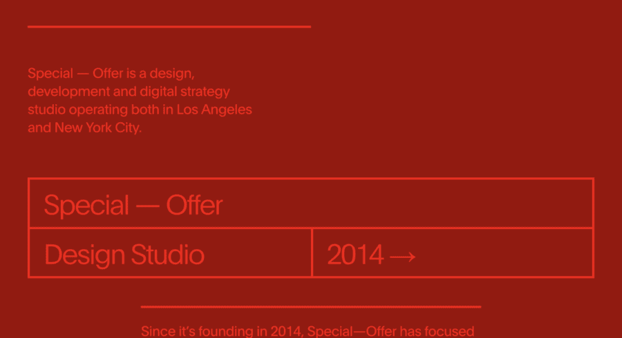 Special–Offer Studio website