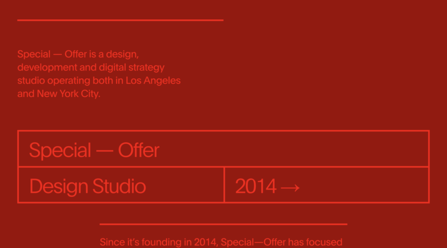 Special–Offer Studio website