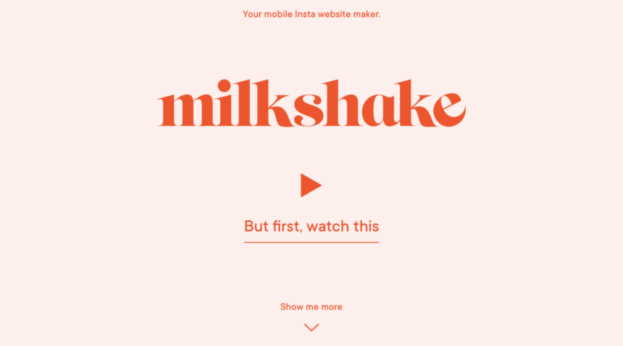 Milkshake website