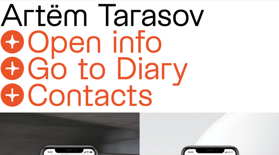 Artëm Tarasov website