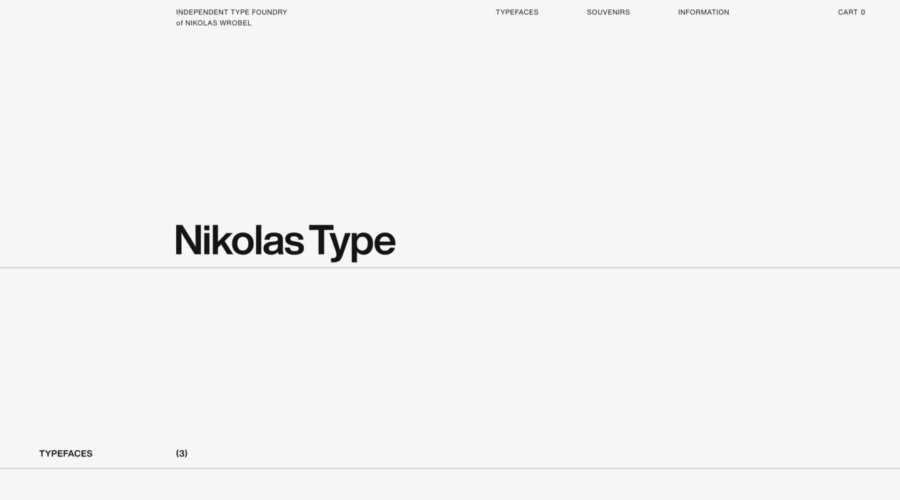 Nikolas Type website