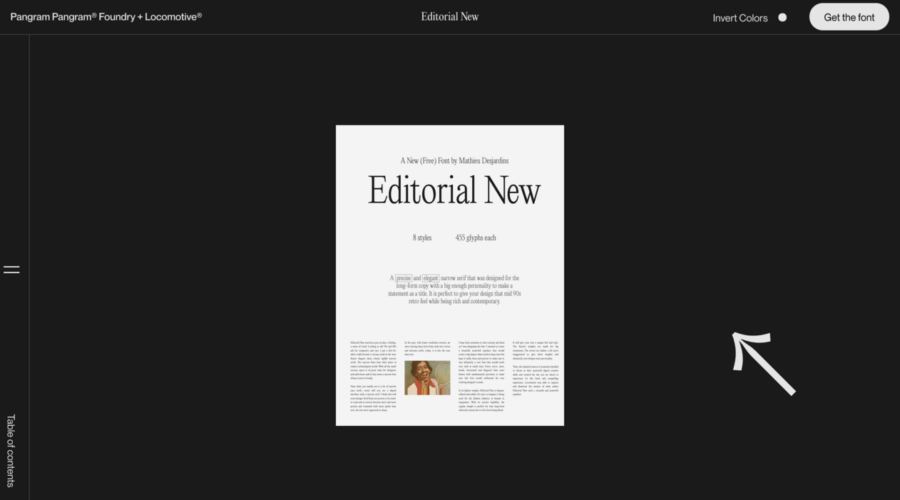 Editorial New website