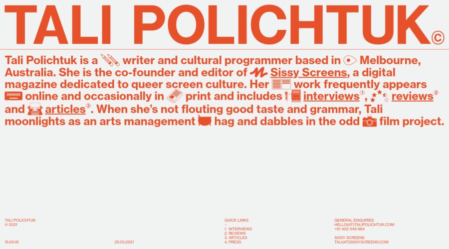 Tali Polichtuk website