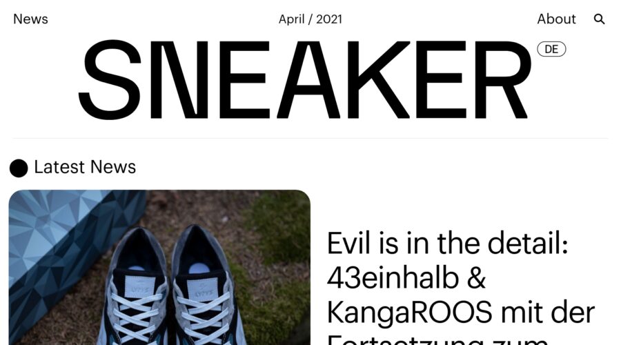 SNEAKER ᴰᴱ website