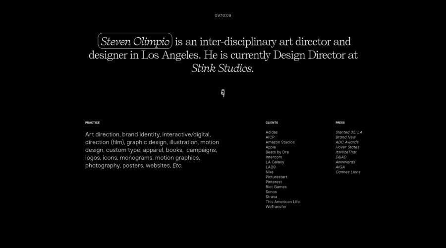 Steven Olimpio website