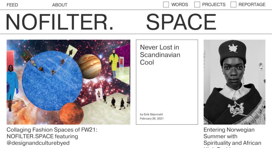 Nofilter.space website