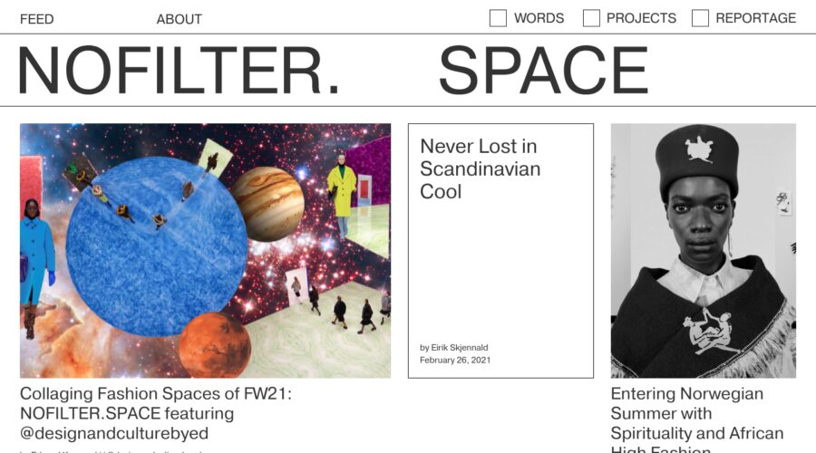 Nofilter.space website