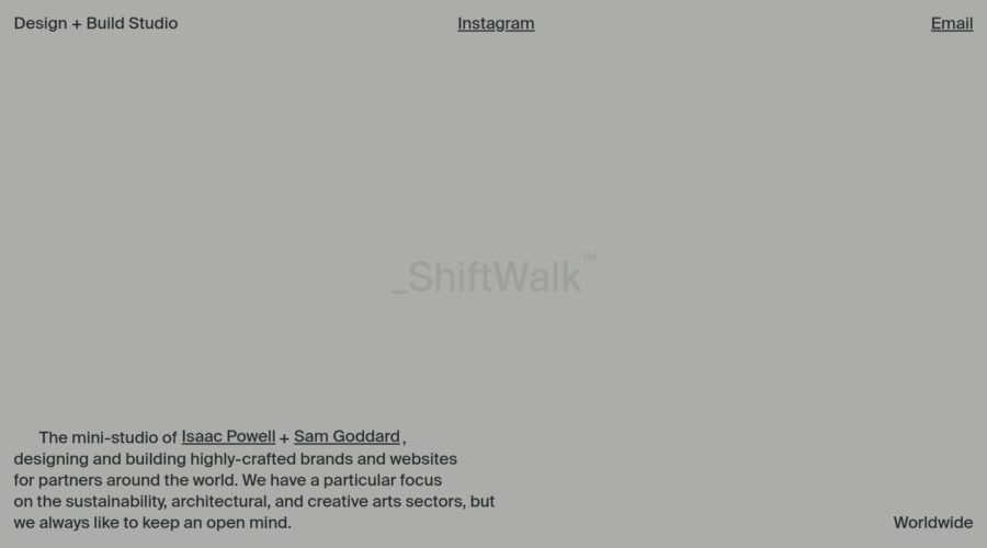 ShiftWalk™ website