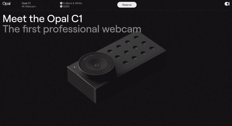 Opal Camera website