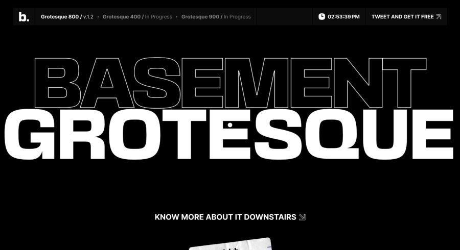 basement grotesque website