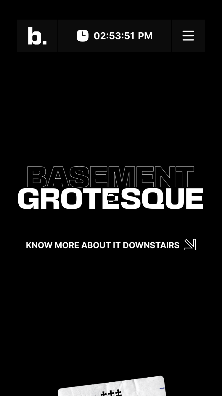 basement grotesque website