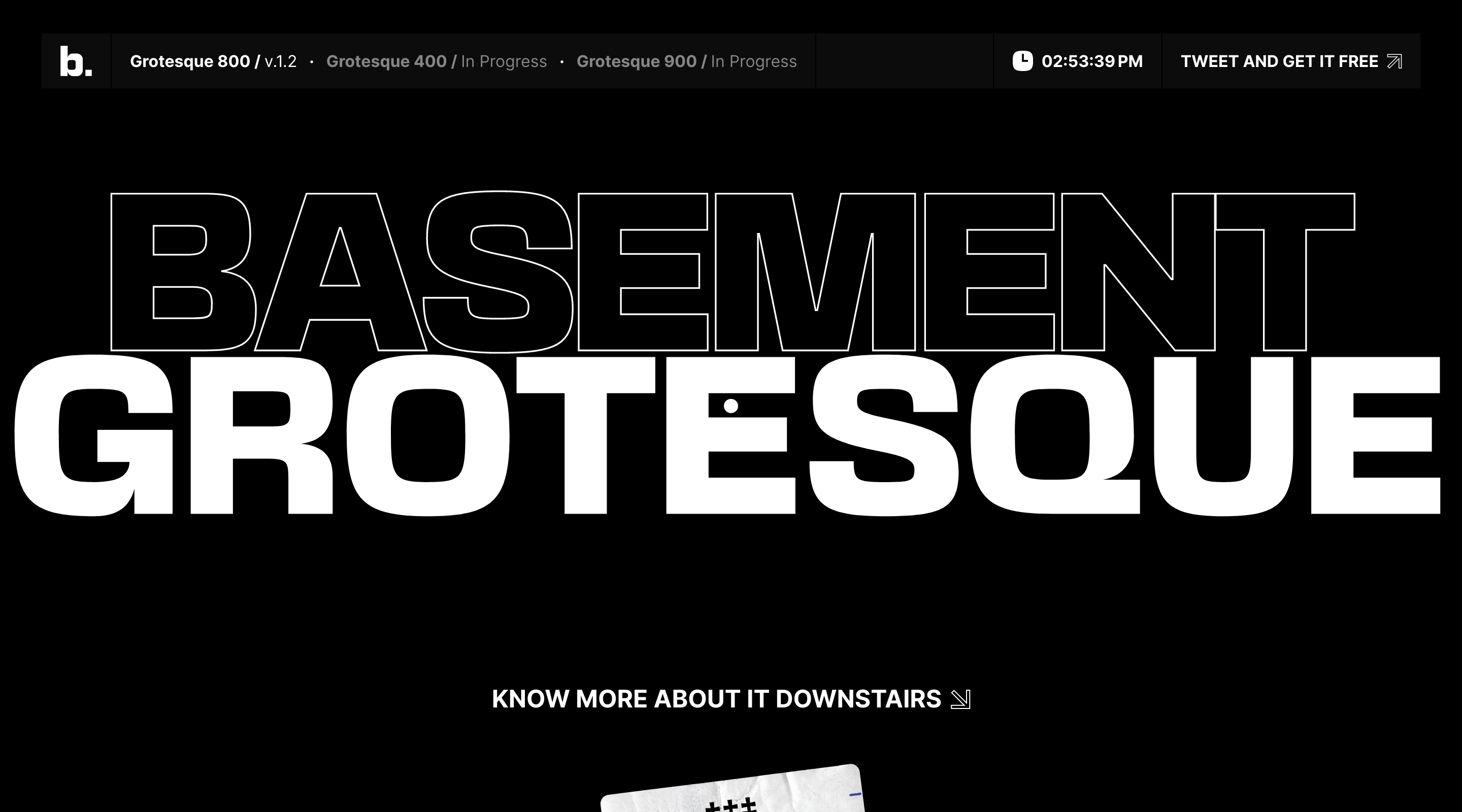 basement grotesque website