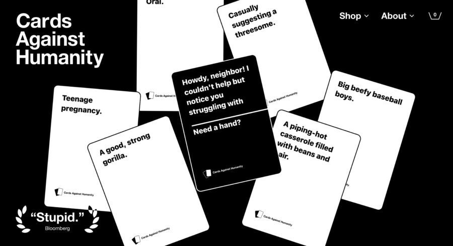Cards Against Humanity website