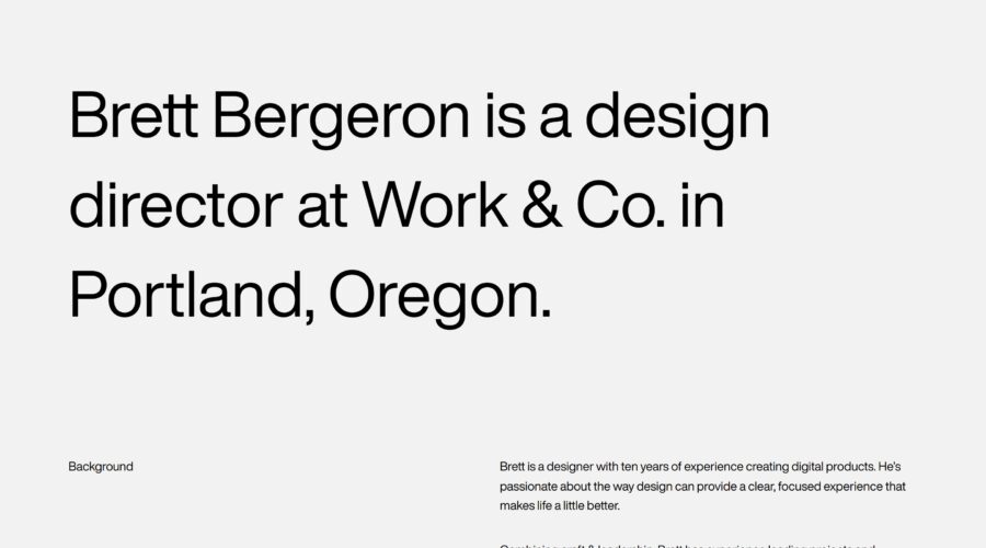 Brett Bergeron website