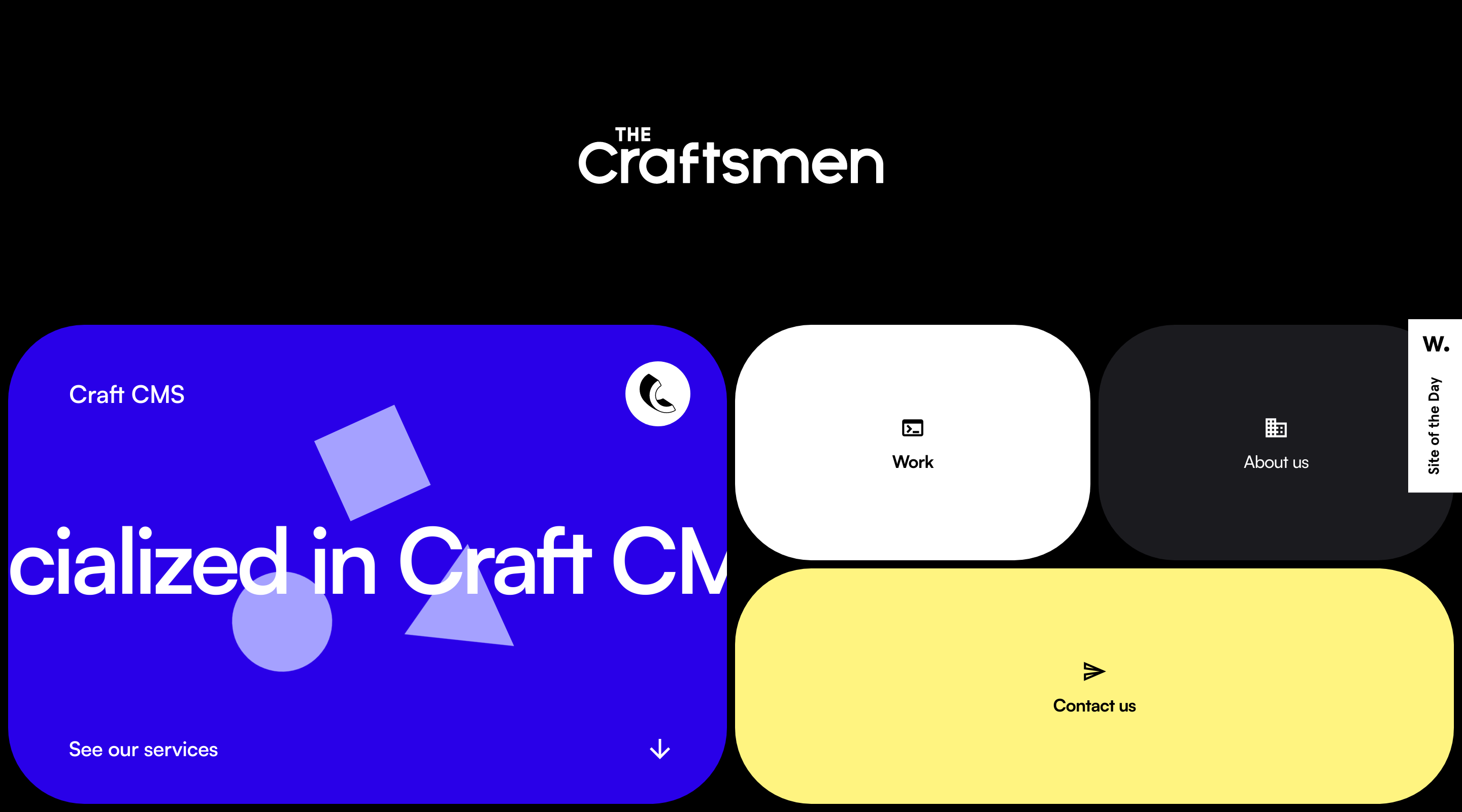 The Craftsmen Agency website