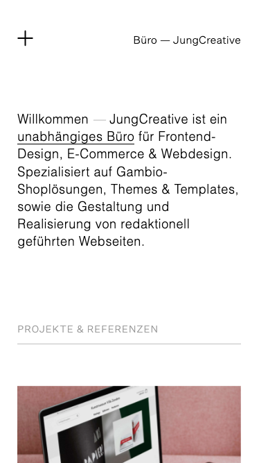 JungCreative website