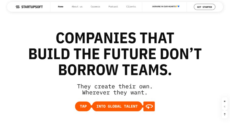 StartupSoft website