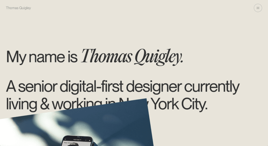 Thomas Quigley website