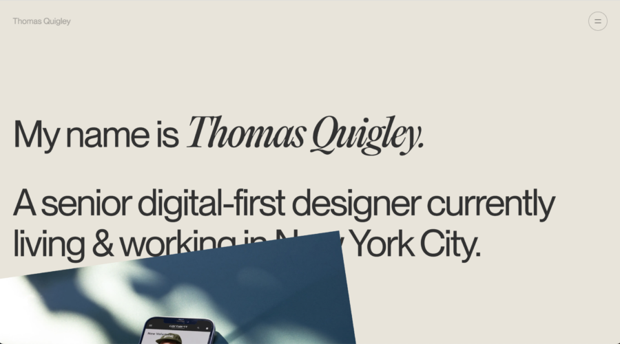 Thomas Quigley website