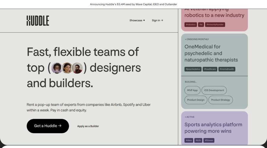 Huddle website